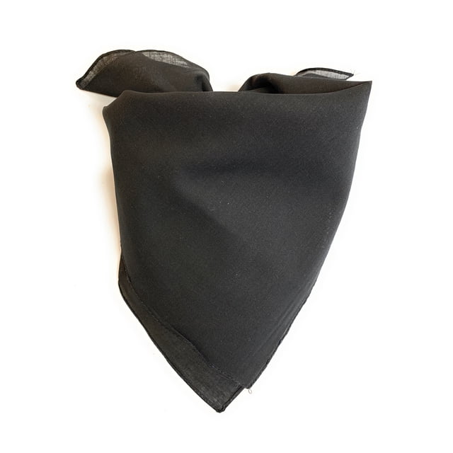 Lot de 8 Foulards Châles en Polyester Doux Balec (Noir Uni)