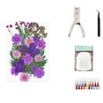 thumbnail image 1 of Wzzjkit Transparent Bookmarks for Dried Flowers DIY Transparent Dried Flower Bookmarks Dried Flower Bookmark Making Kit Dried Flowers Sets with Tools, 1 of 5