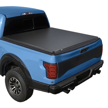 VEVOR Soft Roll-Up Truck Bed Tonneau Cover, Compatible with 2015-2025 Ford F-150, Fits 5.6 ft (5 ft 7 in/67 in) Bed, Triple-Layer Heavy-Duty PVC Tonneau