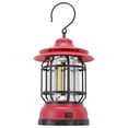 thumbnail image 3 of Camping Lantern, Portable LED Camping Lantern COB Wick Light Source Hangable Hook Design ABS Material  For Tent For Outdoor Red, 3 of 8