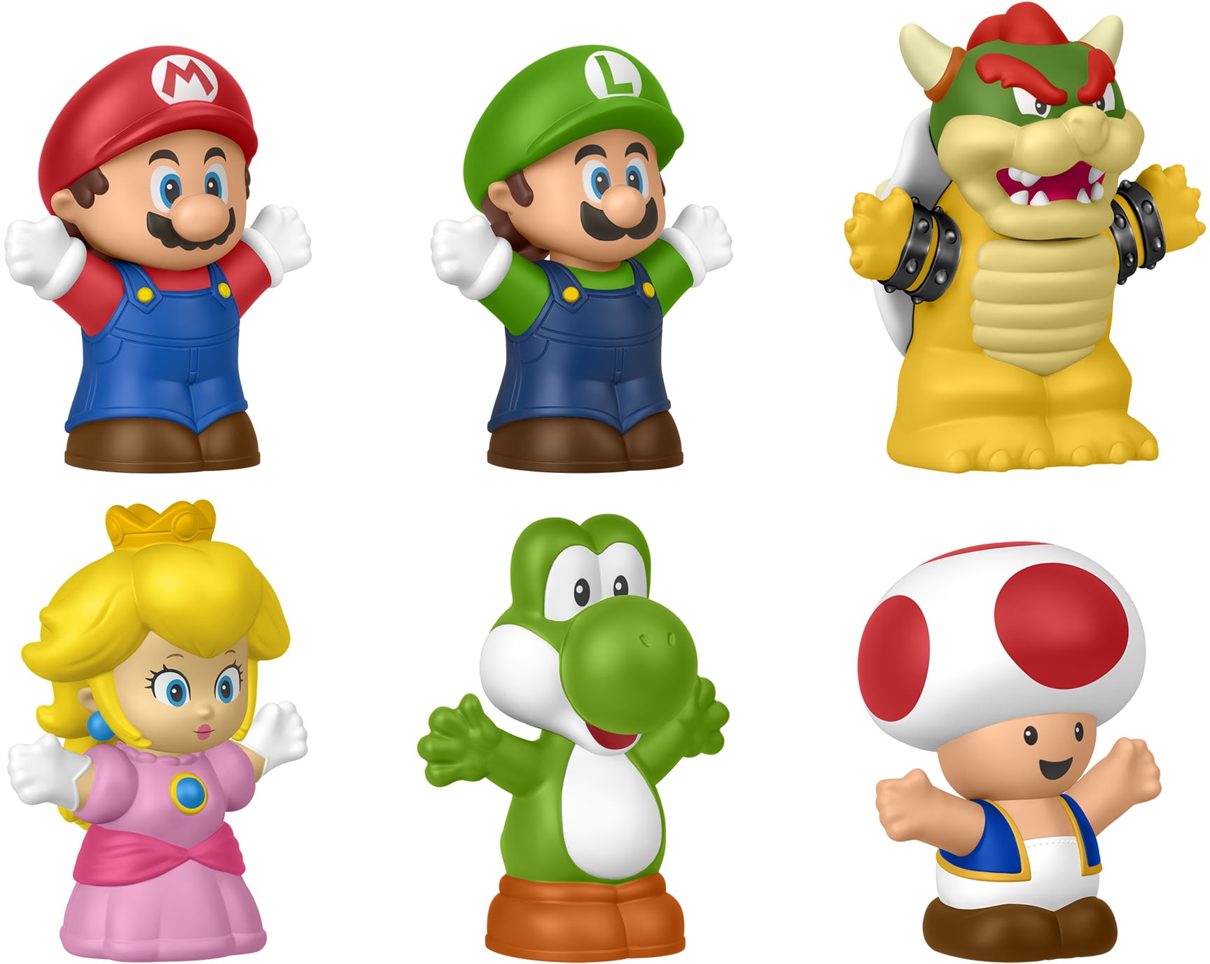 Fisher-Price Little People My Mario Figure 6-Pack Toy Set for Toddlers & Kids