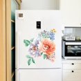 thumbnail image 2 of Romantic Flowers Wall Sticker for Bathroom Toilet Seats Fridge Cupboard Decal, 2 of 9