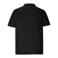 thumbnail image 4 of Chemises pour Hommes Couleur Unie Col Rabattu Haut Manches Courtes Haut/chemise, 4 of 5