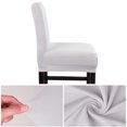 thumbnail image 4 of PiccoCasa Stretch Spandex Bar Stool Cover for Short Back Chair Silver Grey 4, 4 of 8