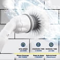 thumbnail image 3 of Bell + Howell Scrubtastic Express White Rechargeable Handheld Power Scrubber – Cordless Bathroom Cleaner, 3 of 6