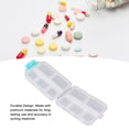 thumbnail image 4 of Étui à Médicaments, Boîte à Médicaments en Plastique Compacte pour Médicaments Bleu, Blanc, Rouge Rose, Violet, 4 of 7