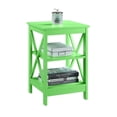 thumbnail image 3 of Convenience Concepts Oxford Table d'Appoint avec Étagères, Fini Bois Vert Lime, 3 of 5