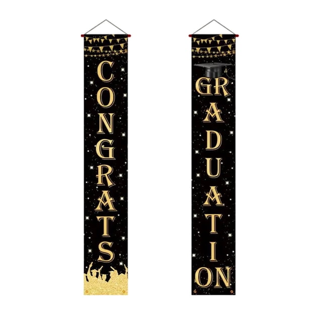 Fridja Clearance Under 5$ Decorations Graduation 2025 Banners Door Porch Welcome Sign for Interior and Exterior Wall Decorations Graduation Classes Of 2025