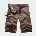 thumbnail image 1 of EOYWHK Shorts d'Entraînement pour Hommes Athleisure Shorts Cargo Coupe Décontractée Bermuda Demi-Longueur Extensible pour Course Randonnée avec Multi-Poches, S-4TG, 1 of 4