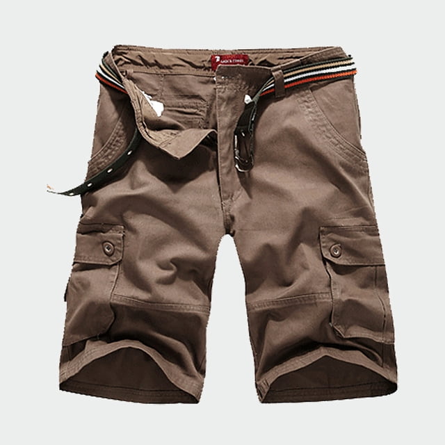 EOYWHK Shorts d'Entraînement pour Hommes Athleisure Shorts Cargo Coupe Décontractée Bermuda Demi-Longueur Extensible pour Course Randonnée avec Multi-Poches, S-4TG