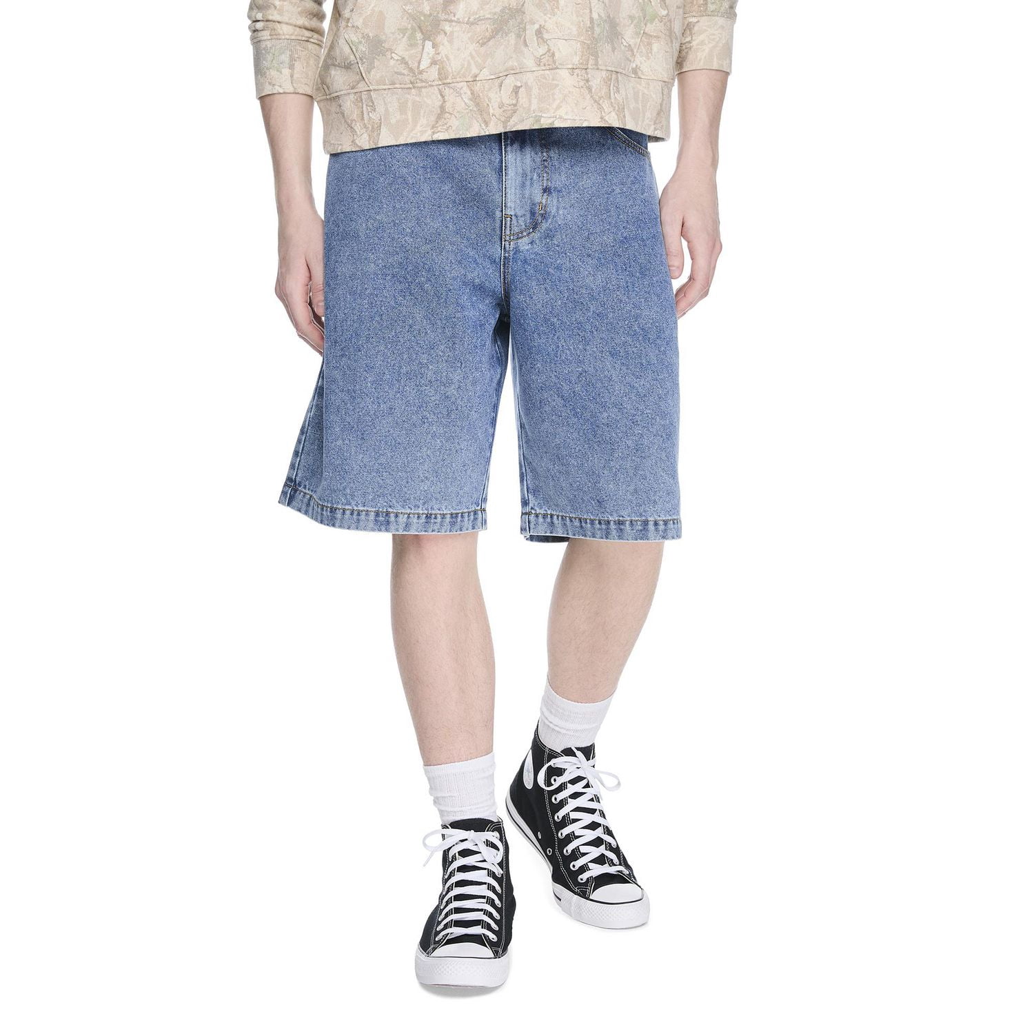 Short ample en denim No Boundaries pour hommes