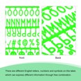 thumbnail image 4 of Uxcell Felt Letter Board Letters Numbers Symbols 3/4 inch Green Alphabet Message Board Changeable, 4 of 6