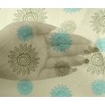 thumbnail image 4 of oneOone Viscose Chiffon Fabric Spiral & Floral Block Fabric Prints By Yard 42 Inch Wide, 4 of 4