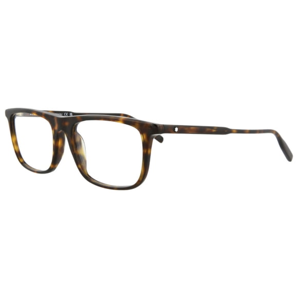 Montblanc Men's 56 mm Havana Eyeglasses MB0012O-30006763-006