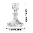 thumbnail image 3 of French Relief Glass Candlestick With Medieval High Tables Atmospheres Candlestick Home Dining Room Decoration, 3 of 6