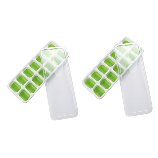 XZNGL The Ice Cubes Tray Mold With Lid With 14 Ice Cubes Can Be Flexibly Stacked