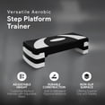 thumbnail image 2 of BalanceFrom Aerobic Step Platform Trainer with Adjustable 3-Level Risers, Black & White, 2 of 10