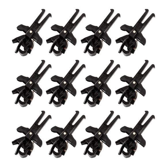 QualitChoice 12pcs/set HO Scale Model Couplers Metal Hooks For Realistic Detail On Model Trains Train Coupler black S