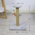 thumbnail image 2 of thinsony Cat Scratching Post Scratch Pole Gift Durable for Kittens Supplies Square Gray, 2 of 9