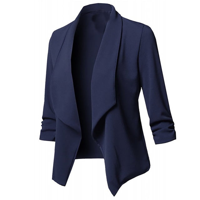 Kcodviy Cardigan Manteau Femme Ouvert Grande Taille Manteau pour Femmes Long devant Uni Manche Veste Femme Grande Taille Décontractée Manteau pour Femme