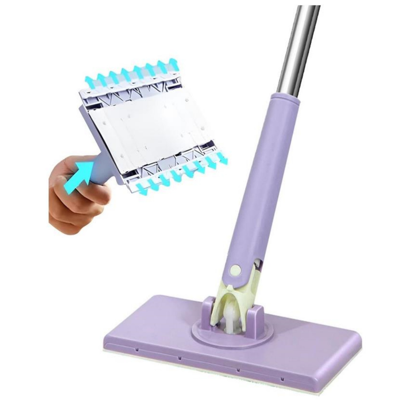 Meitianfacai Clamp-type Cloth Mop Flat Mop Household One-mop Dry And Wet Cleaning Artifact