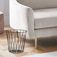 thumbnail image 3 of Metal Mesh Round Trash Can - Open-Design Wastebasket for Bathroom, Bedroom & Office Spaces, Compact & Durable, 3 of 6