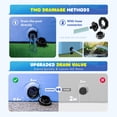 thumbnail image 4 of COMMOUDS Foldable Dog Pool, Collapsible Hard Plastic Dog Kiddie Swimming Pool, Portable Pet Bath Tub Wading Pools for Kids and Puppy Small Medium Large Do, 4 of 7