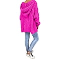 thumbnail image 3 of RKSTN Sweaters for Women Fashion Loose Large Size Color Hood Long Sleeves Sweater Tops Fall Sweaters, 3 of 8