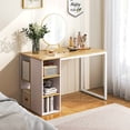 thumbnail image 4 of Gymax Bureau d'Ordinateur 45 Pieds' Bureau Moderne pour Bureau à Domicile avec 5 Compartiments de Rangement, 4 of 10