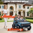 thumbnail image 3 of 24V 2 Seater Ride on Cars for Big Kids, Licensed Ford Bronco Raptor Powered Ride on Toy Truck with Remote Control, Spring Suspension, Bluetooth, LED Light, Electric Car for Kids 3-8 Boys Girls, Blue, 3 of 8
