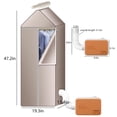 thumbnail image 3 of Clothes Dryer Rack, Portable Dryer, Mini 800W High Power Clothes Dryer Machine, Portable Dryer for Apartments, With Foldable Dryer Shelf, for Apartment, Indoor, Laundry Room, Travel, 3 of 9