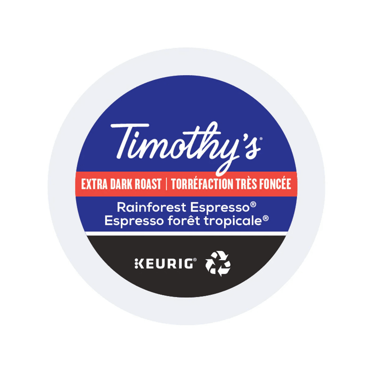 Timothy's Rainforest Espresso Keurig K-cup Pods 96 count