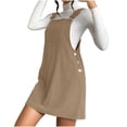 thumbnail image 2 of FcBaudy Camisole Sans Manches Robe Col en V, Robes d'Été pour Femmes, Robes pour Femmes Nouvelle Robe à Bretelles en Velours Côtelé Ample Robe à Bretelles pour Femmes, 2 of 7