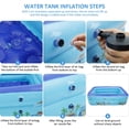 thumbnail image 3 of MesaSe ” Inflatable Swimming Pool Padding Swim Centre Pools Children Bathing Tub Rectangular for Kids Adults Family Indoor Outdoor Garden Toys Game Above Ground  Backyard  Garden  Summer, 3 of 5