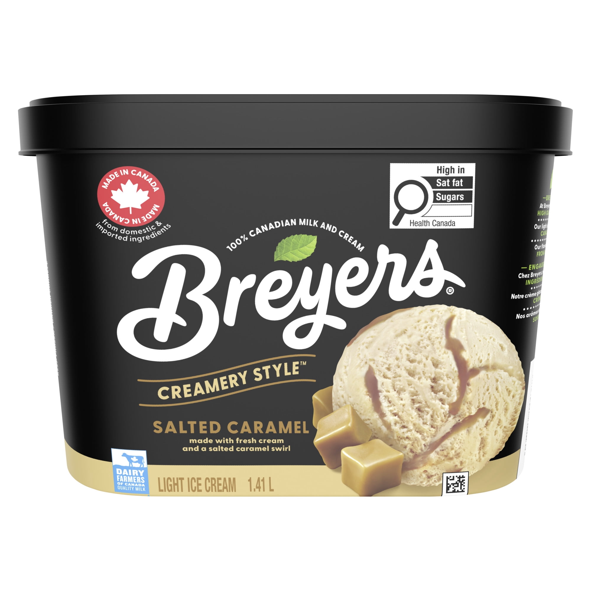 Breyers Creamery Style Salted Caramel Light Ice Cream, 1.41 L