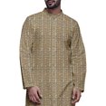 thumbnail image 4 of Atasi Printed Long Sleeve Kurta With Pajama Set For Men Summer Clothing, 4 of 4