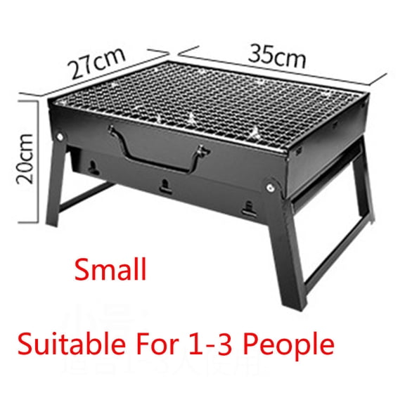 Gril Bbq Portable Charbon Grand Gril Bbq Portable Barbecue Acier Gril au Charbon Extérieur Patio Jardin Fête