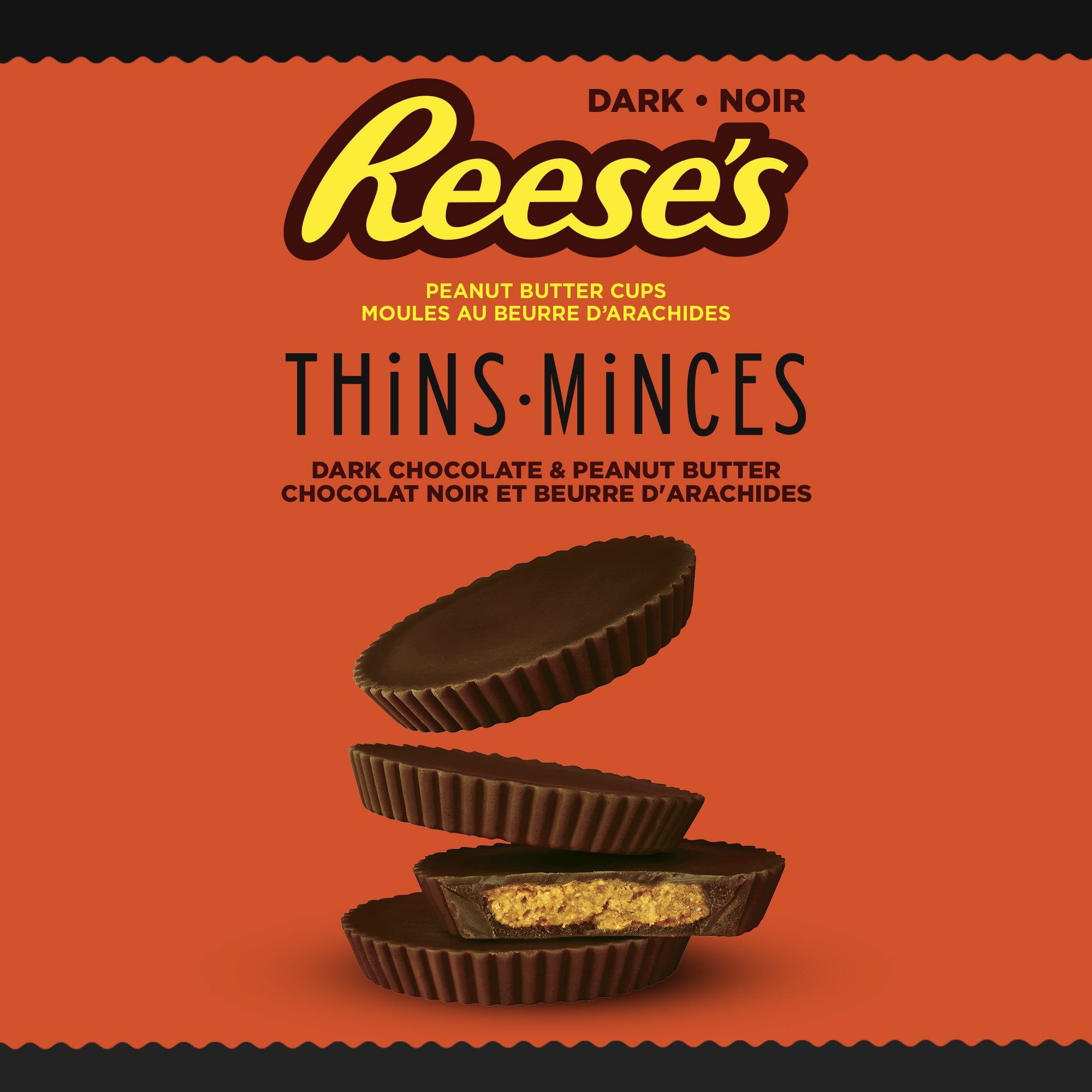 REESE’S THiNS PEANUT BUTTER CUPS Dark Chocolate, 165 g