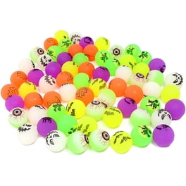 EOGRFW Lot 100 Balles Rebondissantes 25 Mm – Couleurs Variées Et Motifs – Cadeau Invité Anniversaire