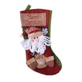 thumbnail image 2 of Cute Christmas Stocking Lints Portable Hanging Xmas Themed Replacement Decorative Washable Stylish Kids Gift Storage Bag Santa Claus, 2 of 8