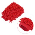 thumbnail image 5 of Unique Bargains Grande Mitaine de Lavage à Époussetage en Microfibre Douce Chenille Double Face Rose Rouge, 5 of 5