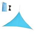 thumbnail image 1 of Qocolhg Auvent Pare-Soleil Extérieur, Protection UV, Résistant à la Décoloration, aux Déchirures et à la Rouille, Auvent Pare-Soleil Triangulaire, Bords Courbés Bloque la Lumière du Soleil, Voile Respirante, Patio Extérieur, Pelouse Jardin Sable, 157 Pouces, Bleu, 1 of 7