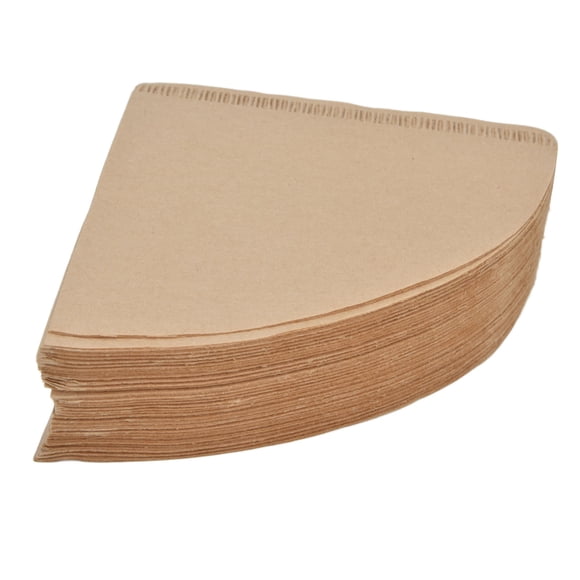 Filter Paper, Eco Friendly 100PCS Coffee Strainer Paper Disposable Natural Wood Pulp  For Restaurant For Kitchen For Coffee Shop V Shape,Fan Shape