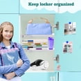 thumbnail image 3 of 4 Pcs School Locker Shelf Organizer - Adjustable Locker Divider Mate Easy to Install for Extending Locker Use Space, 3 of 6