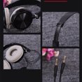 thumbnail image 2 of Computer USB Wired Headphone Portable Ear Headset Universal Computer Foldable Over Ear Headset Stereo Adjustable Earphone Desktop PC Accessory Black without Mic, 2 of 8