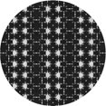 thumbnail image 1 of Ahgly Company Machine Washable Indoor Round Transitional Night Black Area Rugs, 3' Round, 1 of 7