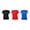Black / Red / Royal Blue, variant on Blank Activewear Pack of 10 Women's T-Shirt, Quick Dry Performance fabric