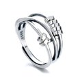 thumbnail image 3 of Anxiety Ring, Fidget Ring Anxiety Rings For Women Spinner Ring, Silver Plated Fidget Rings For Anxiety Stress Reliever Spinner Rings, Adjustable Rings, 3 of 5