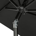 thumbnail image 3 of Bimini 6.5-ft x 10-ft Rectangular Market Umbrella - Black - Polyester Canopy, 3 of 9