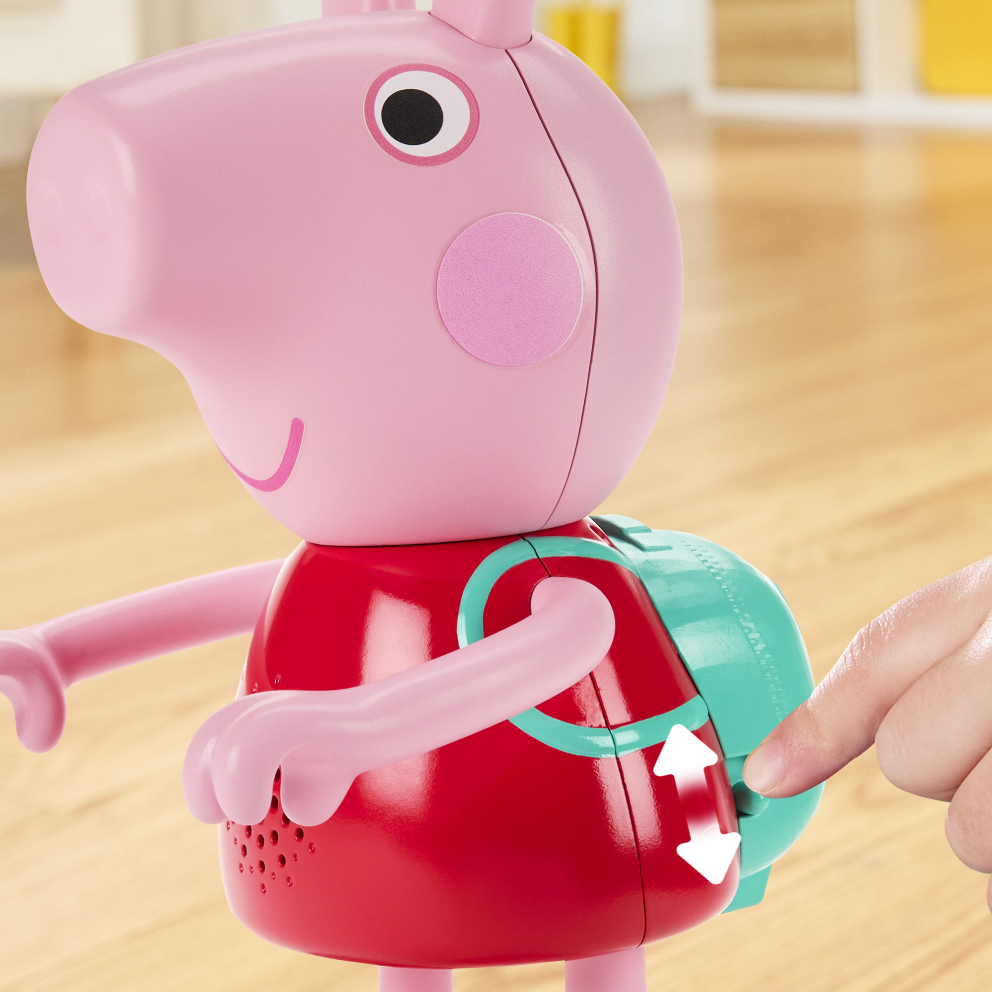 Peppa Pig À vélo avec Peppa, coffret avec figurine interactive et vélo - Version anglaise